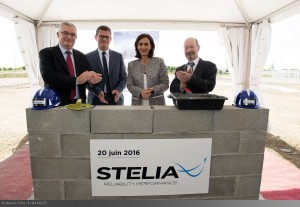 Pose première pierre nouveaux locaux STELIA